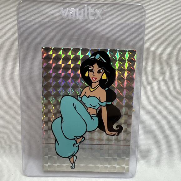 Disney Aladdin Jasmine Vending Machine Sticker Prism 1990's Vintage - Picture 3 of 3